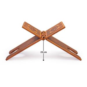 Atril de Madera con Patrón Quemado Estilo Seljuk Grande, Código TS009 para Muebles de Biblioteca en Existencia - Product Image 4