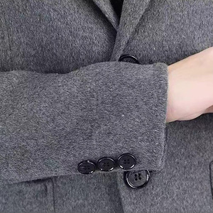 Robe moderne coupe ajustée manteaux pour hommes affaires formel manteau d'hiver élégant vêtements de bureau design élégant manteaux habillés pour hommes à vendre - Product Image 6