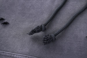 Servicio OEM/ODM, Conjunto de Sudadera con Capucha para Hombre, 50% Algodón, 50% Poliéster, Manga Larga, Estampada, Talla Grande, Sudadera con Capucha al por Mayor, Negra - Product Image 4