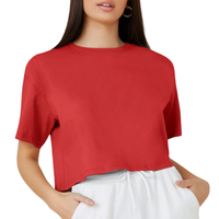 Robes de mode pour femmes en coton premium, mini, formelles, lavables, écologiques, respirantes, décontractées, en tissu doux tricoté uni et court