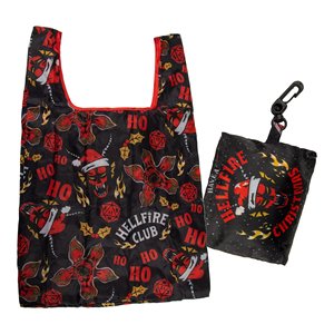 Bolsa de compras plegable y reutilizable de poliéster de Stranger Things para Navidad - Product Image 1