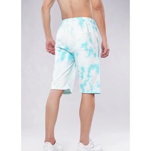 Short de survêtement pour hommes taille plus personnalisé du fabricant en gros Tie Dye Washed Streetwear Solid Pattern Elastic Eco-friendly - Product Image 2