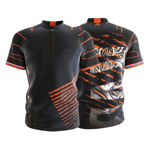 Veste de baseball décontractée unisexe pour homme, manches courtes, en polyester, tissu molletonné français, fermeture éclair, imperméable, logo sur le devant - Product Image 2