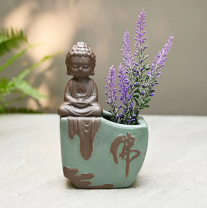 Jarrón de cerámica de estilo turco vibrante con flores multicolores pintadas a mano, disponible a precios de mayoreo. - Product Image 3