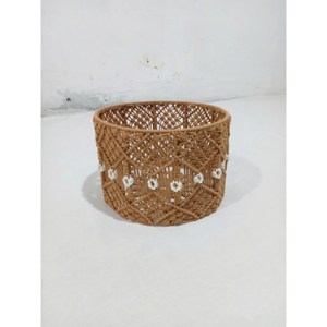 Panier de rangement fait main en macramé Cadeau Ramadan Décoration intérieure Différentes tailles par JNC Macramé - Product Image 1