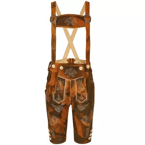 Lederhosen-traje bávaro de cuero de ante para hombre, traje de Oktoberfest, Bavaria - Product Image 2