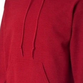 Sweat-shirt à capuche en molleton épais pour homme, personnalisable avec logo, rouge bordeaux uni, décontracté, vente en gros - Product Image 6