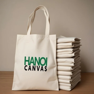 Sac fourre-tout personnalisé en gros 100% toile de coton avec image et texte de logo personnalisés disponibles en différentes tailles - Product Image 1