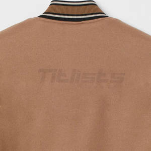 Meilleures ventes en ligne Meilleur prix Veste Letterman Service OEM Veste Letterman quantité minimale de commande basse teinte unie - Product Image 5