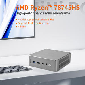 โรงงาน Sharerdp รับผลิตแบบ OEM/ODM มินิพีซี AMD Ryzen R5 3500u พร้อมพอร์ตแลนคู่ ช่องต่อ HD, DP, Type-C คอมพิวเตอร์ตั้งโต๊ะขนาดกะทัดรัดสำหรับสำนักงานและบ้าน - Product Image 5