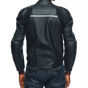 Chaqueta de cuero de moto de piel de vaca auténtica de nuevo estilo de alta calidad Unisex de talla grande Protector deportivo personalizable - Product Image 4