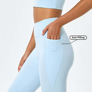 Femmes taille haute sport taille élastique Yoga Leggings push up entraînement gym leggings fitness yoga collants vêtements de sport en gros - Product Image 5