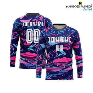 Conjunto de Uniforme de Fútbol Sublimado Blanco-Rosa Transpirable Personalizado, Ropa Deportiva Completa que Incluye Uniformes de Equipo, Pantalones Cortos con Cordón, 100% - Product Image 4