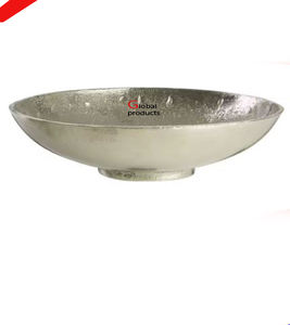 high selling silver finished metal aluminum food salad and <b>dessert</b> serving <b>bowl</b> <b>for</b> hotel restaurant and bar - Product Image 1