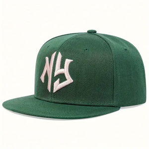 Gorra de béisbol deportiva de 6 paneles personalizada de alta calidad, gorras ajustadas con Snapback Vintage negro, logotipo bordado, ciclismo, Montañismo - Product Image 1