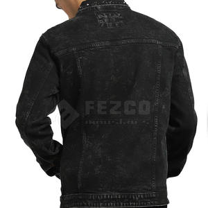 แจ็กเก็ตยีนส์สำหรับผู้ชายกันน้ำใช้กลางแจ้งเสื้อแจ็กเก็ตฤดูหนาวสำหรับผู้ชายทำจากโพลีเอสเตอร์ออกแบบโลโก้ได้ตามต้องการ - Product Image 4