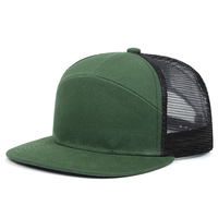 Vente en gros Chapeaux Snapback 7 panneaux Polyester durable Broderie 3D personnalisée OEM/ODM Streetwear Casquettes Snapback
