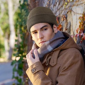 หมวกบีนนี่สำหรับผู้หญิงและผู้ชายหมวกตกปลาขอบพับขึ้น - Product Image 2