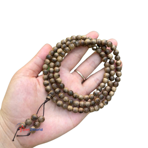 Supérieur 108 perles 5 mm Vietnam Oud Bracelet bois sous-marin de haute qualité à partir de bois d'agar naturel noir pur - Product Image 2