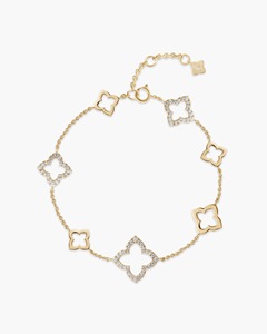 Classic Bunchberry Diamond Bracelet 0.42 Ct Natural Diamond G-H Color VS-SI Clarity 14K <b>Solid</b> <b>Gold</b> Handcrafted Nature Piece - Product Image 2