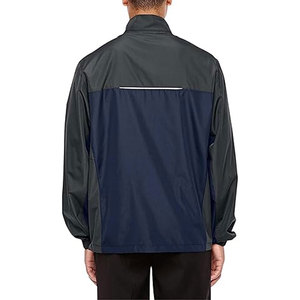 Chaqueta de pista para correr de nailon de secado rápido para hombre, ropa de entrenamiento con cremallera para deportes al aire libre, chaqueta estampada transpirable de otoño 100% - Product Image 3