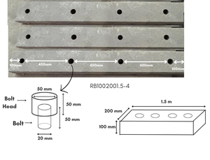 Pare-chocs en caoutchouc écologique de haute qualité de 1.5m de long de Malaisie 100mm d'épaisseur et 200mm de large produit moulé - Product Image 6