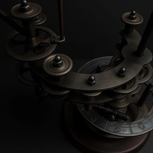 Modèle de système solaire artisanal en laiton et bois, décoration de table, vente chaude, pour la maison, le bureau ou comme cadeau, disponible à la vente - Product Image 3