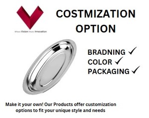 2025ถาดสแตนเลสทรงรีจานปลาทรงรีจานสแตนเลสสำหรับเลี้ยงปลาอาหารถาดเสิร์ฟอาหาร - Product Image 3