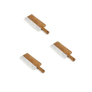 Juego de 2 tablas de cortar de mármol, diseño atractivo, forma redonda, tabla de cortar queso del fabricante en Home Arts - Product Image 2