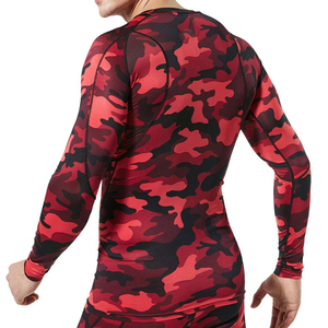 Protector de erupción transpirable de poliéster 100% de alta calidad para equipo de rendimiento atlético sublimado MMA personalizado para entrenamiento de artes marciales - Product Image 6