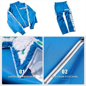 เสื้อฮู้ดกีฬาฤดูหนาวแบบแห้งเร็วและกางเกงจ็อกเกอร์ |   ชุดออกกำลังกายแบบ unisex |   เสื้อผ้าออกกำลังกายผ้าฝ้าย 100% พร้อมโลโก้แบบกำหนดเอง - Product Image 4