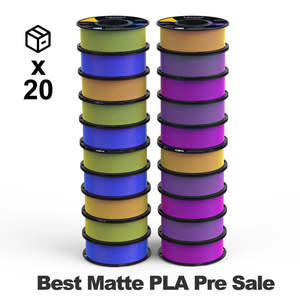 ERYON Mattes, เส้นพลาสติก PLA สีทูโทนสำหรับเครื่องพิมพ์ 3 มิติ, 1 กก. (2.2 ปอนด์)/ม้วน 1.75 มม., ความแม่นยำ +/- 0.03 มม. - Product Image 2