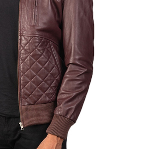Factory Made <b>Cheap</b> Price Good Quality Genuine Leather Men's Pro Quality <b>Winter</b> Waterproof Reversible Breathable Leather <b>Jackets</b> - Product Image 6