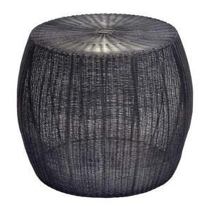 Tabouret moderne en fil de fer Revêtement en poudre noire Meubles en métal fini pour la maison Utilisation du salon Table basse parfaite - Product Image 5