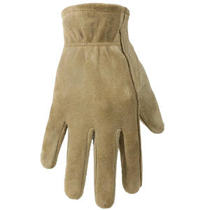 Gants résistants à la chaleur pour camping en plein air Gants de sécurité anti-brûlure et résistants à la chaleur pour conducteurs en cuir fendu de vache - Product Image 3