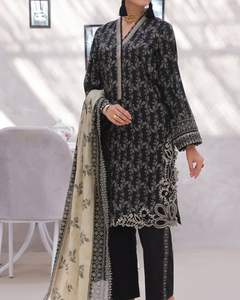 Colección SSumaira Camisa Chikankari impresa digital exclusiva con hermosa Dupatta - Product Image 1