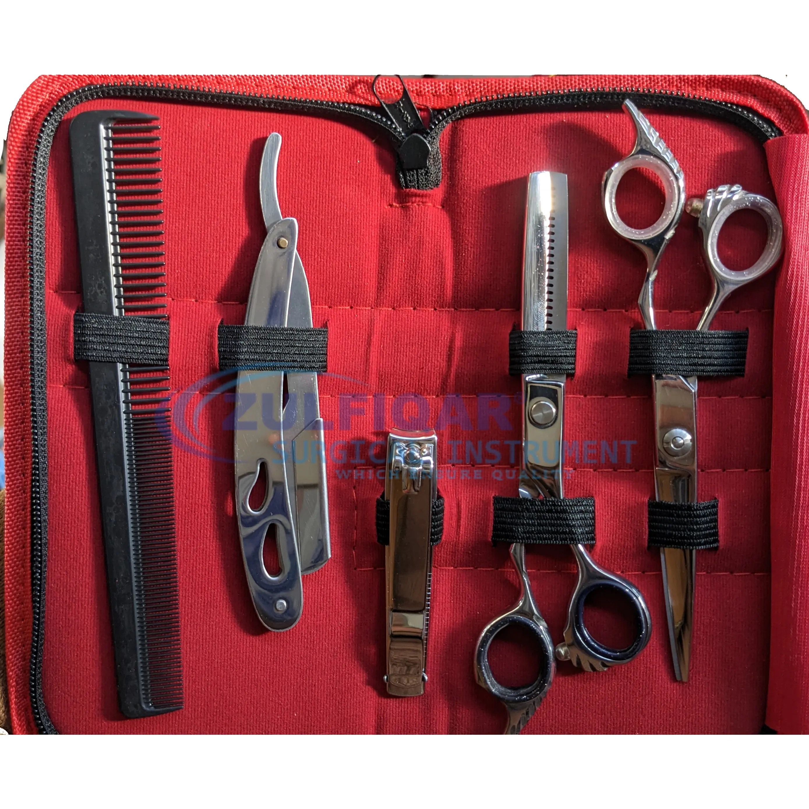 Basic Barbar set razer scissor and nail clipper and cutter Japanese Steel top class products with pouch