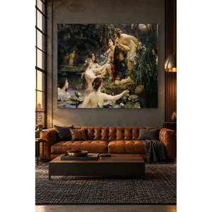 Impression sur toile Fida Henrietta Rae Hylas et les nymphes - Product Image 1