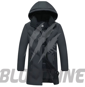 BLOODLINE INTERNATIONAL Men's Color Blocking <b>Waterproof</b> Breathable Windproof Eco-Friendly Quick Dry <b>Thin</b> Puffer <b>Jacket</b> Zipper - Product Image 2