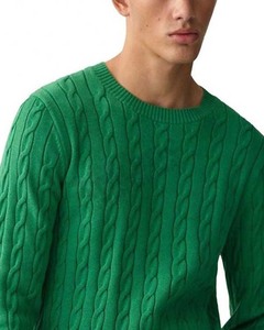 Custom Hand Knit Plus Size Women's Cropped <b>Cardigan</b> Oversize Knitted Flowers <b>Long</b> Sleeve Chunky Sweater <b>for</b> Winter - Product Image 5