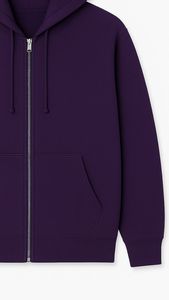Sudaderas con Capucha de Corte Regular con Cierre, 250 GSM, Temporada de Invierno, 100% Algodón Ecológico - Product Image 6
