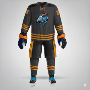 Maillots de hockey sur glace pour hommes de qualité supérieure - 100% polyester, impression personnalisée, logo sur le devant, tissu respirant, service OEM pour les États-Unis - Product Image 2