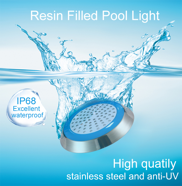 304 Stainless Steel Waterproof IP68 AC12V Underwater RGB Illumination Piscina Swimming LED Pool Light