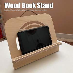 Support de livre en bois grand support de livre de cuisine de conception creuse support de livre de lecture support de Document de musique pliable pour recette de manuel - Product Image 2