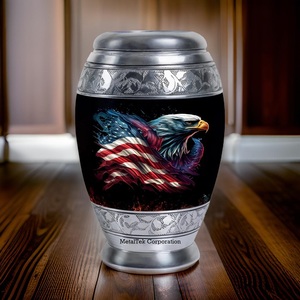 Urnes de crémation pour adultes à imprimé aigle patriotique pour souvenir cendres commémoratives urnes funéraires en gros bocaux décoratifs conceptions personnalisées - Product Image 5