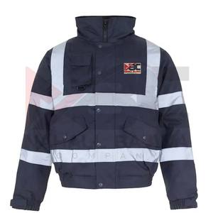 Chaqueta de lluvia impermeable de alta visibilidad reflectante de alta visibilidad de seguridad profesional. - Product Image 1