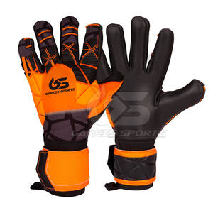 Gants de gardien de but en cuir de haute qualité pour jeunes avec fermeture à crochet réglable forte adhérence paume en Latex imperméable et respirant - Product Image 2