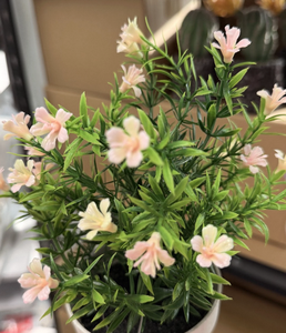 Composizione di Fiori Artificiali in Seta, 12 Pezzi, Bouquet Rosa Realistico per Decorazioni Casa e Matrimonio - Product Image 3