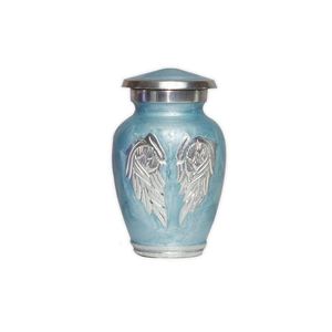 Mini Urna de Cremación de Aluminio para Cenizas Humanas o de Mascotas, Acabado Esmaltado, Religiosa, Antigua, Moderna, Recuerdo, Funeraria, Conmemorativa, Fundición, Almacenamiento - Product Image 2