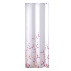 Cortina de ducha de tela marca Gedy FLORA rosa y amarilla TTE 1320 1230 (120x200cm) - Product Image 2